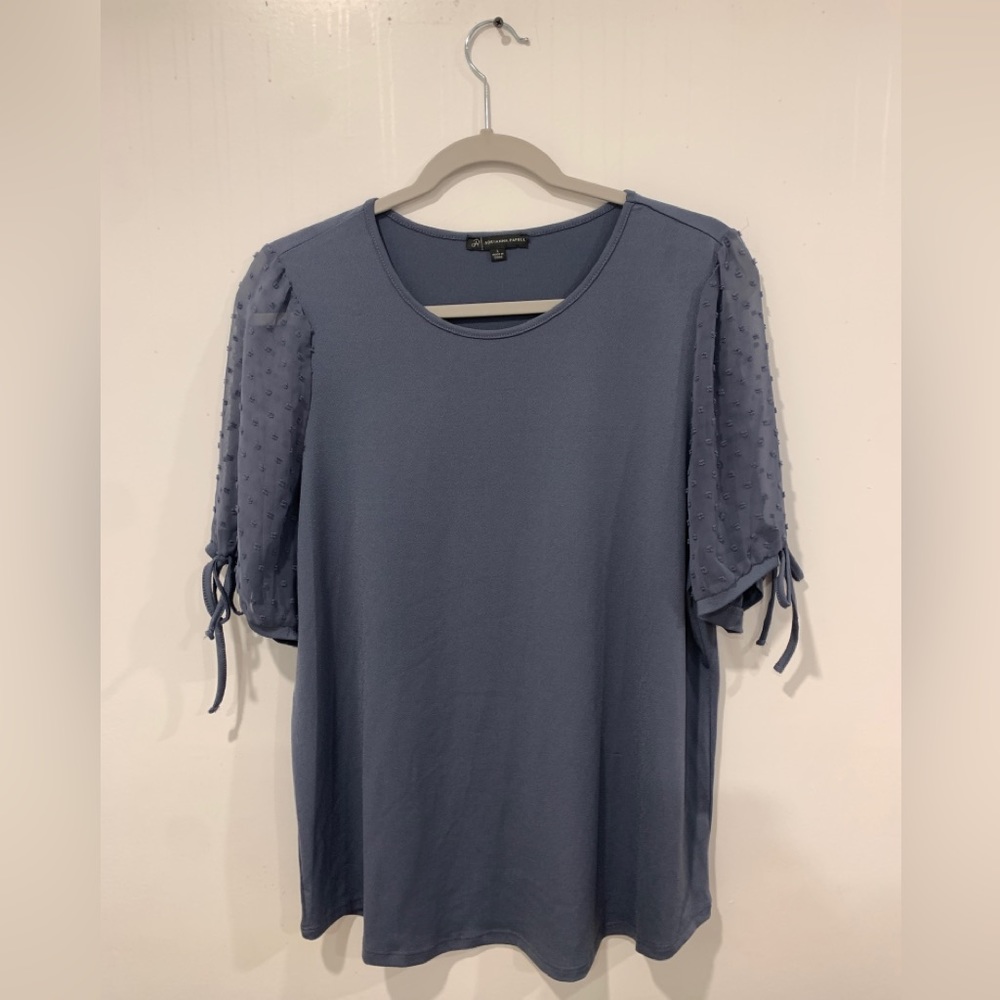 Adrianna Papell Blouse Blue size L